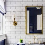 White Subway Tile with Dark Grout